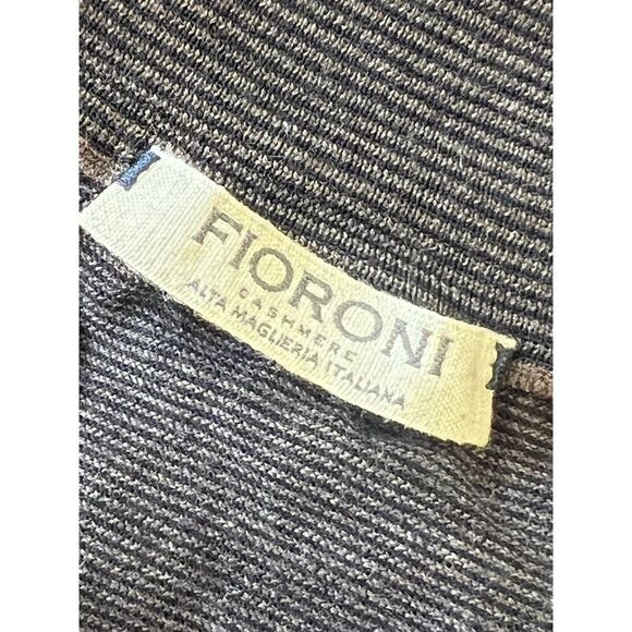 FIORONI CASHMERE MENS 1/4 ZIP SWEATER EURO SIZE 52 - Picture 4 of 6